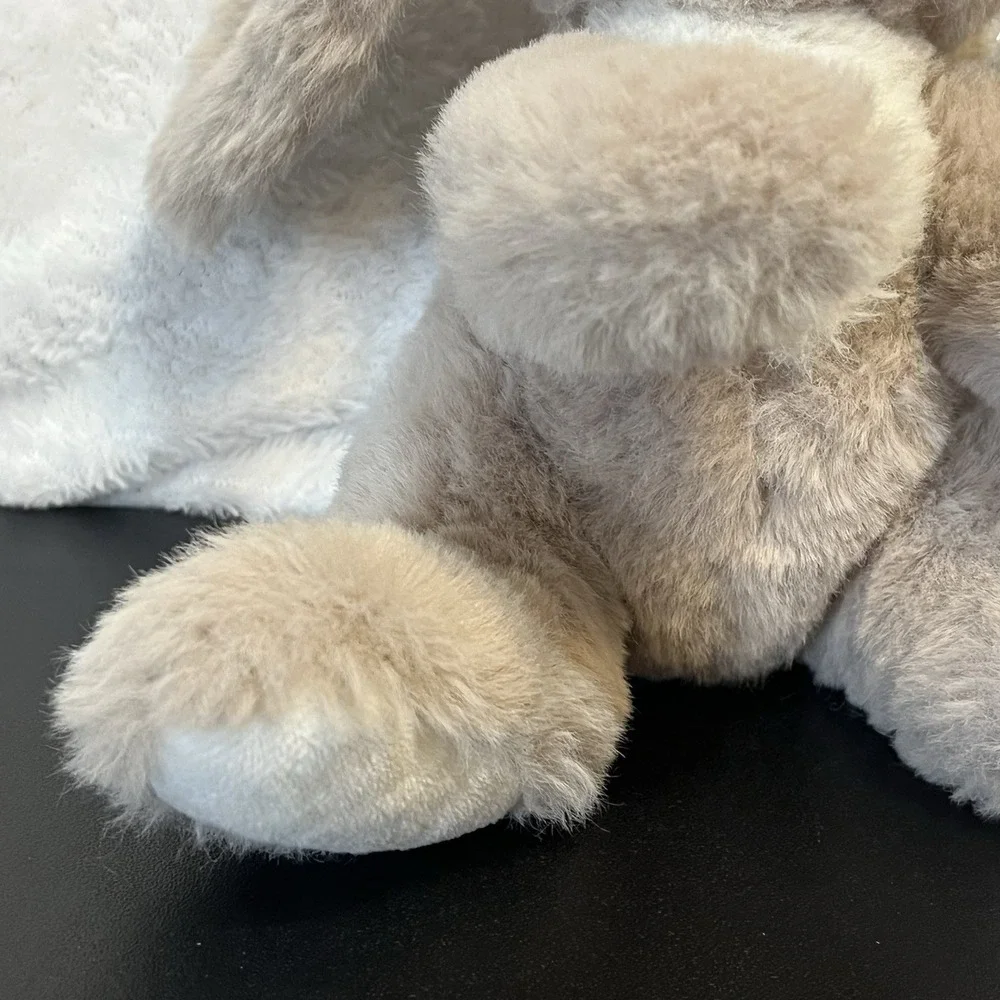 Bunny Rabbit Plush Bearington Collection Floppy Ears Brown White Stuffed Animal
